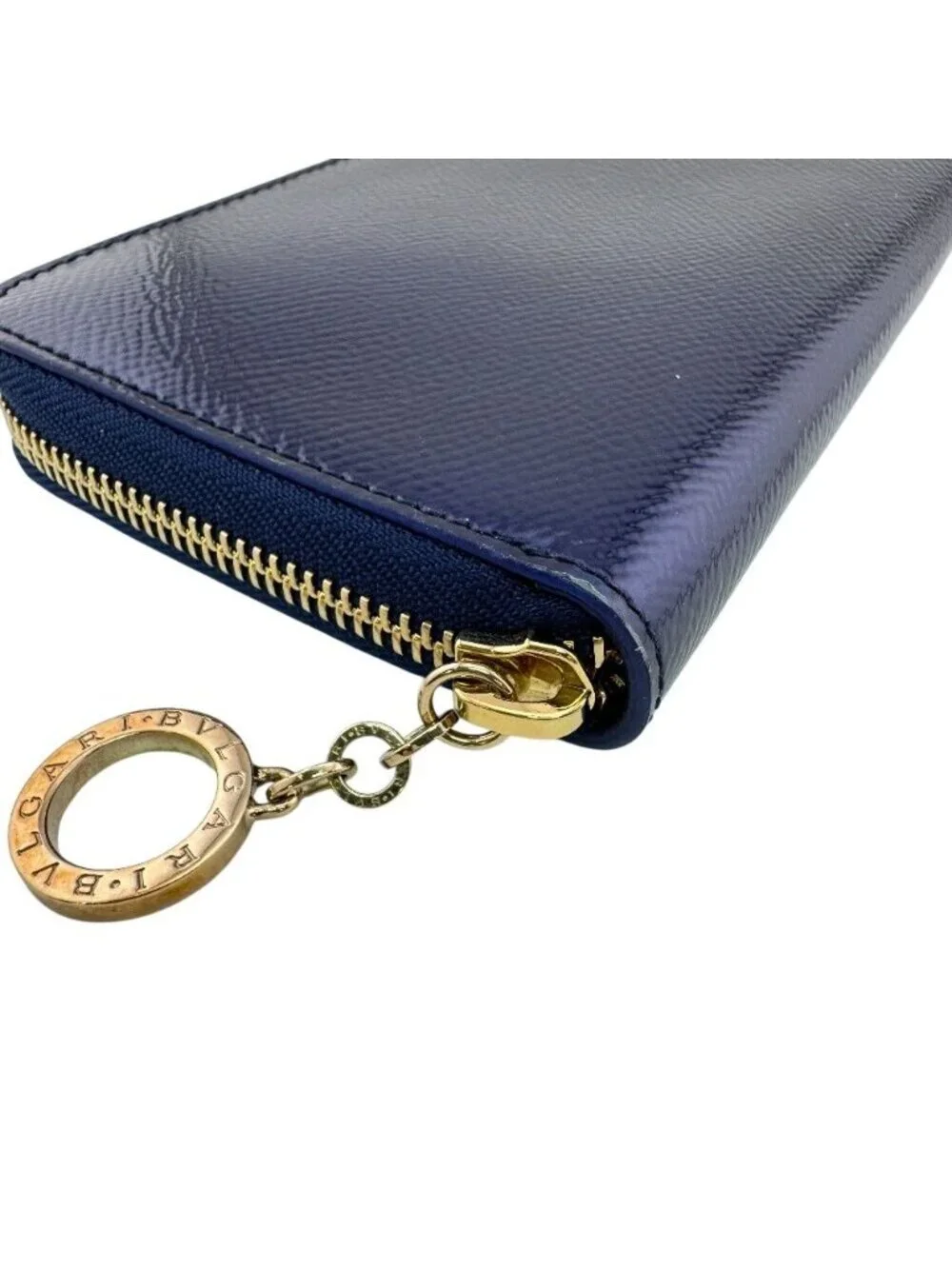 Bvlgari Zip Around Circle Logo Wallet